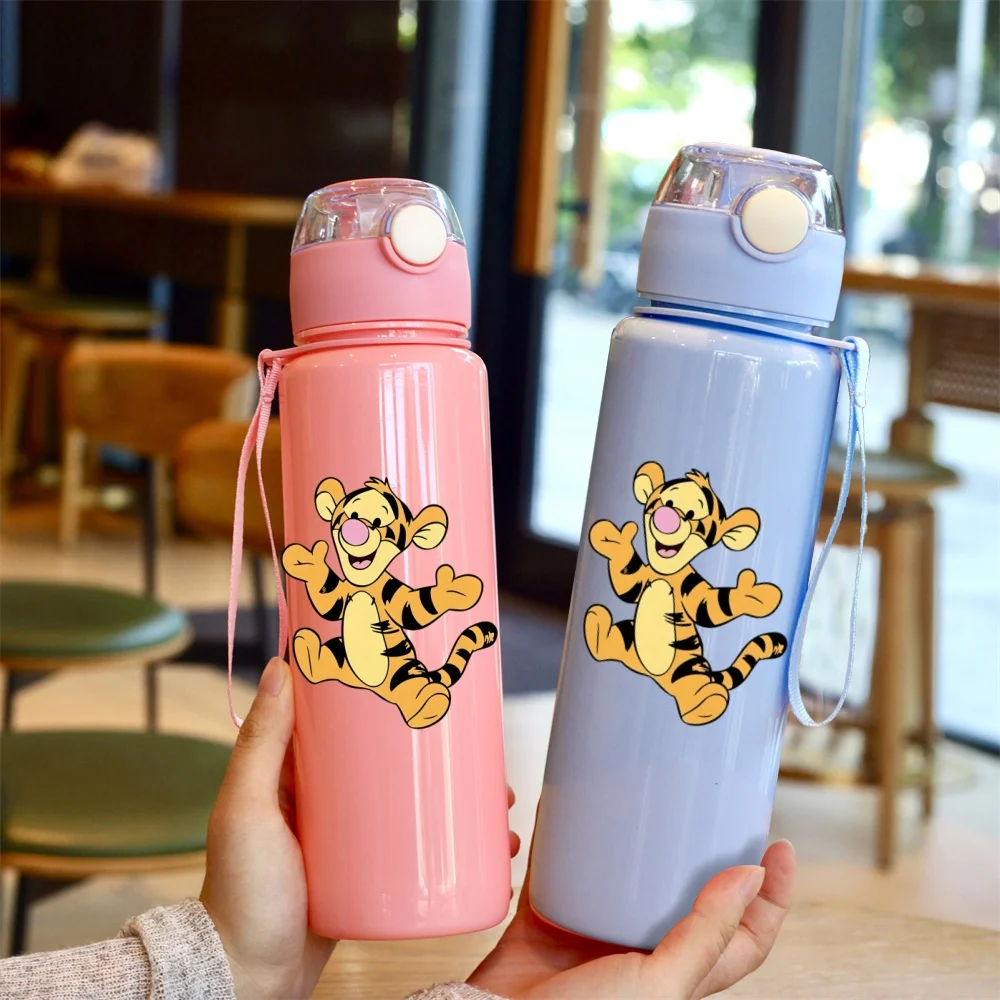 3D Printed Cartoon Pattern Water Bottle - Cute Stereoscopic Design, Fade-Resistant, Scratch-Proof, Leakproof Large-Capacity Cup