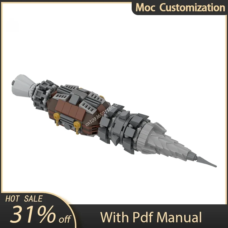 

Moc Famous Movies Journey To The Center of The Earth Earthcore Drill Rocket Building Blocks Assembly Education Toys Kid DIY Gift