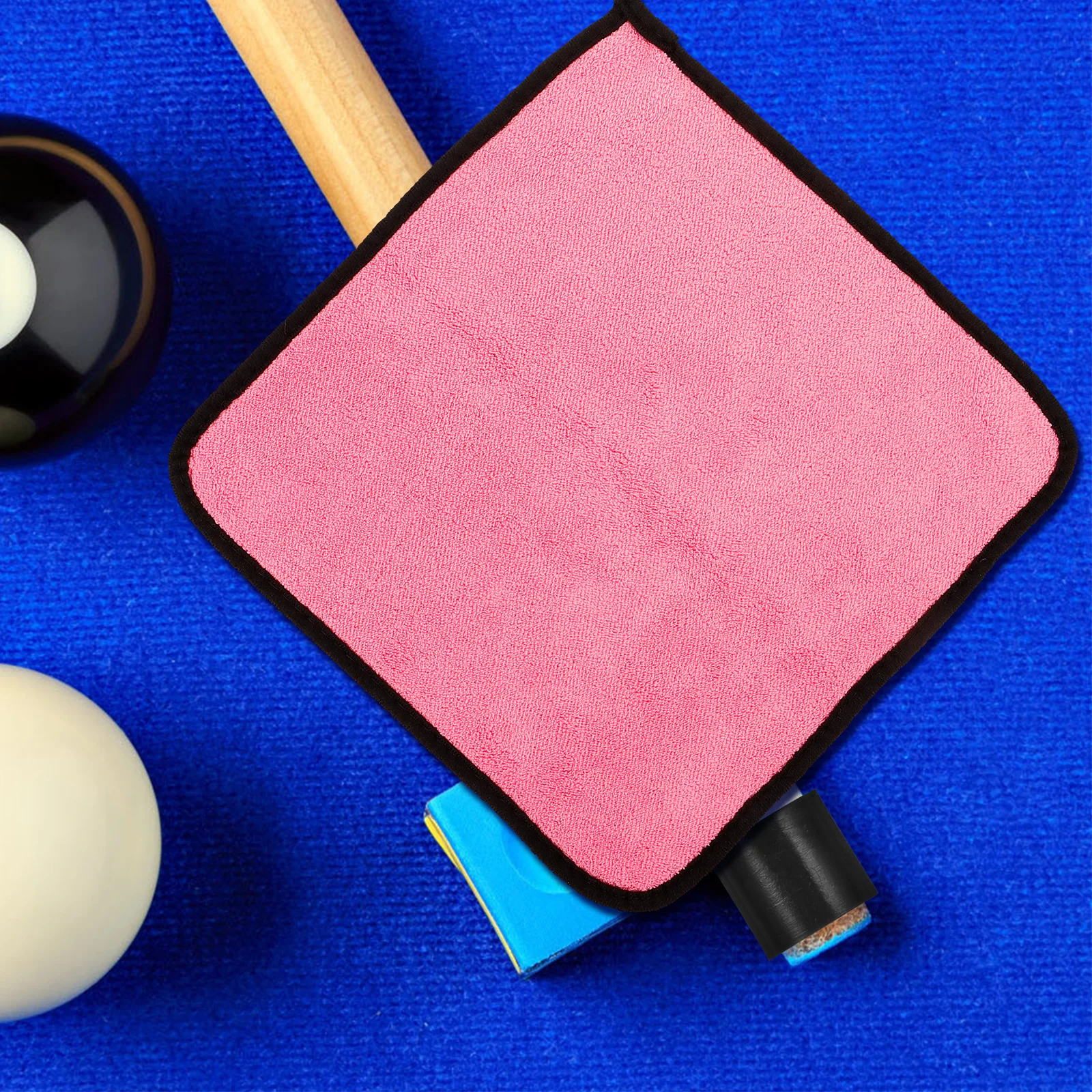 

4 Pcs Cleaning Cloth Coral Fleece Material Billiards Wiping Towels Pool Stick Accessories Professional Cue Shaft Polisher Long