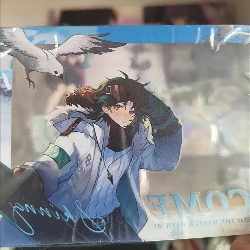 Anime Game Impact Xiao Winter Snow Mountain Transparent Card PVC Lomo Cards Photocard For Fans Collection Take a Group Photo