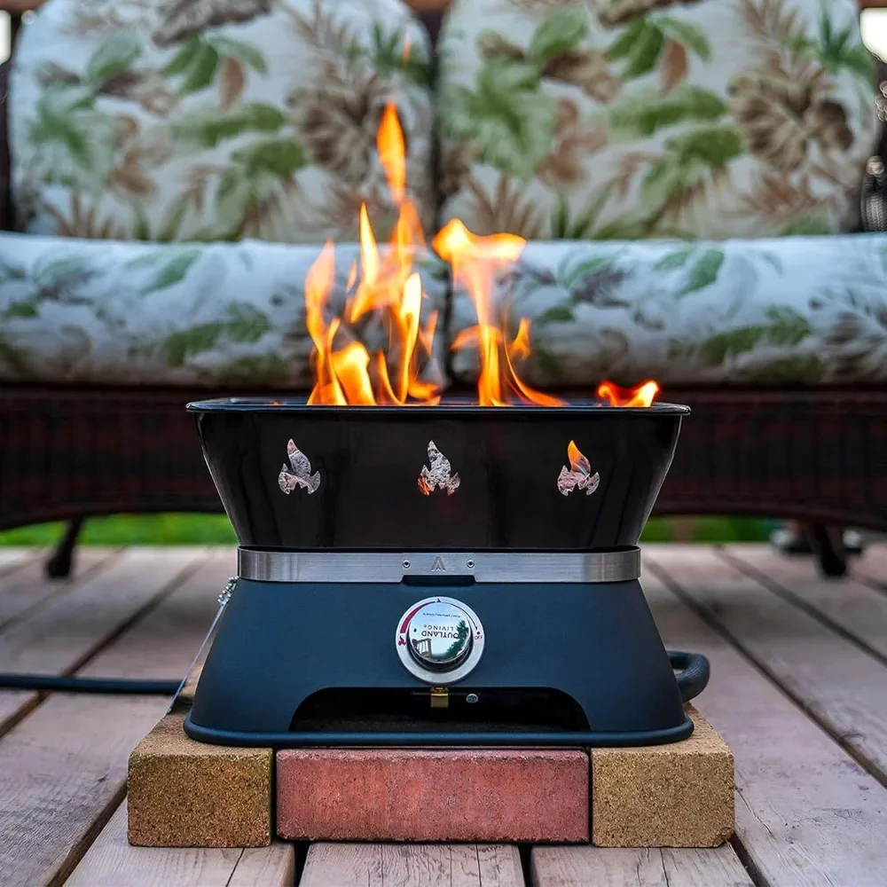 

Outdoor Heaters,Portable Square Propane Gas Fire Pit for Camping with Cover, 58,000 BTU,camping Wood Stove,outdoor Fireplace,