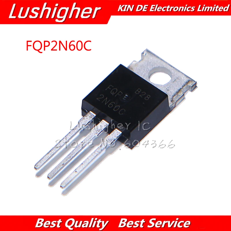 10PCS FQP2N60C TO-220 FQP2N60 2N60C TO220 2N60