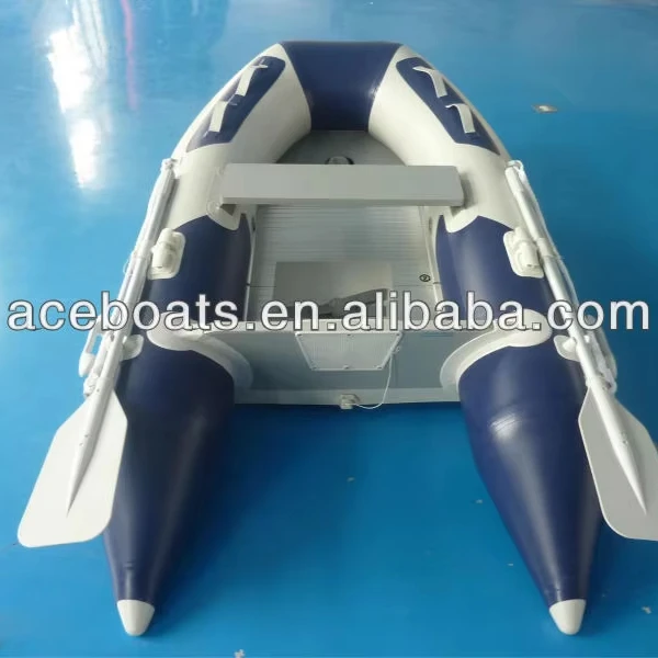 3.6m 3.9m PVC Hypalon Inflatable Fishing Boat 11ft Semi Rigid Water Sport Boat With Aluminum Floor Engine Combo Set For Drifting
