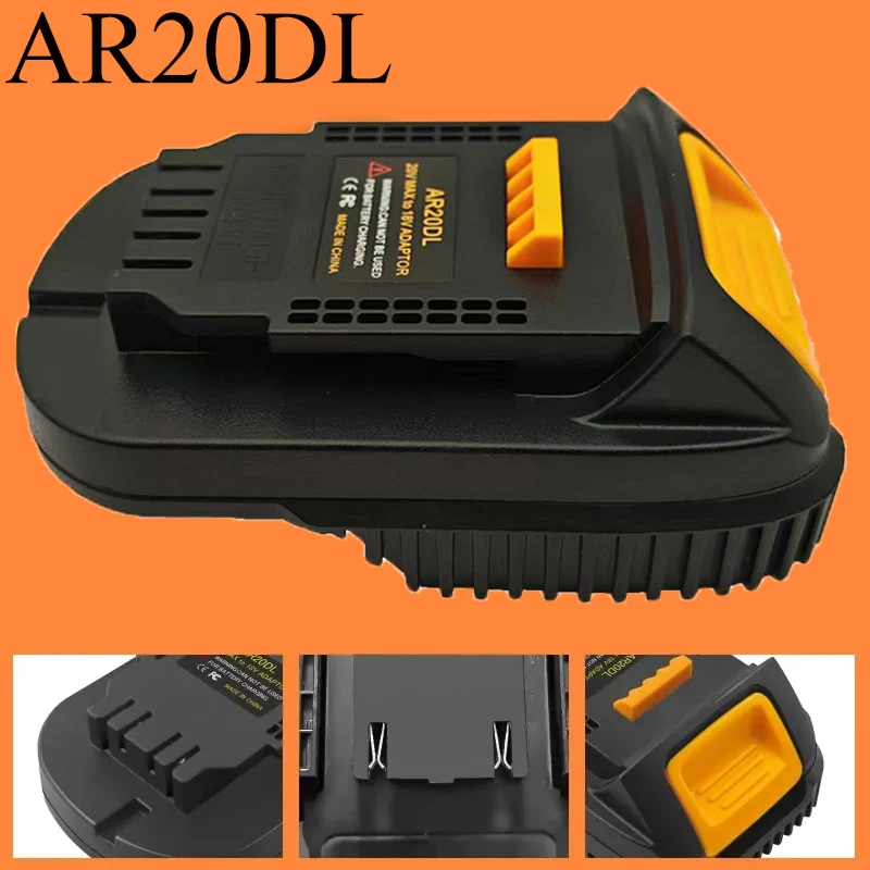 

For Ridgid & AEG 18V Li-Ion Batteries AR20DL Battery Adapter Compatible for Dewalt 18/20V Li-Ion Battery Cordless Power Tools