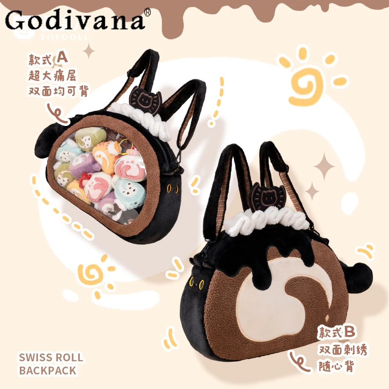 

Two-dimensional Academy Style Japanese Original Lolita Backpack Plush Sweet Cute Girl Commuting Casual Crossbody Bag