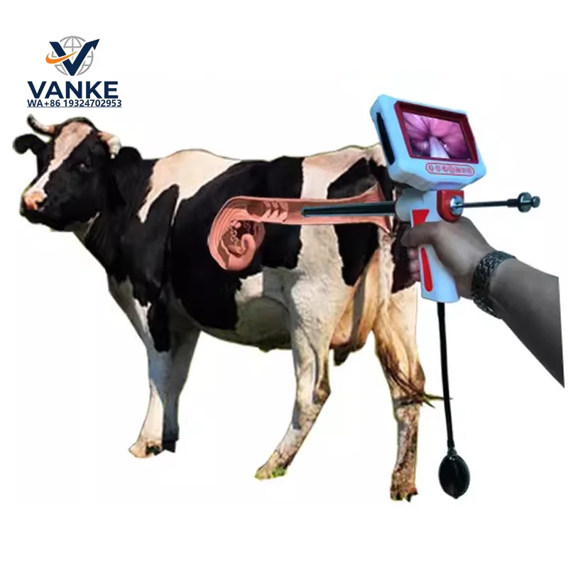 Portable Artificial Insemination G un forCattle (with Cam era) – Artificial Insemination Equipment with Vibration and Heating Fu