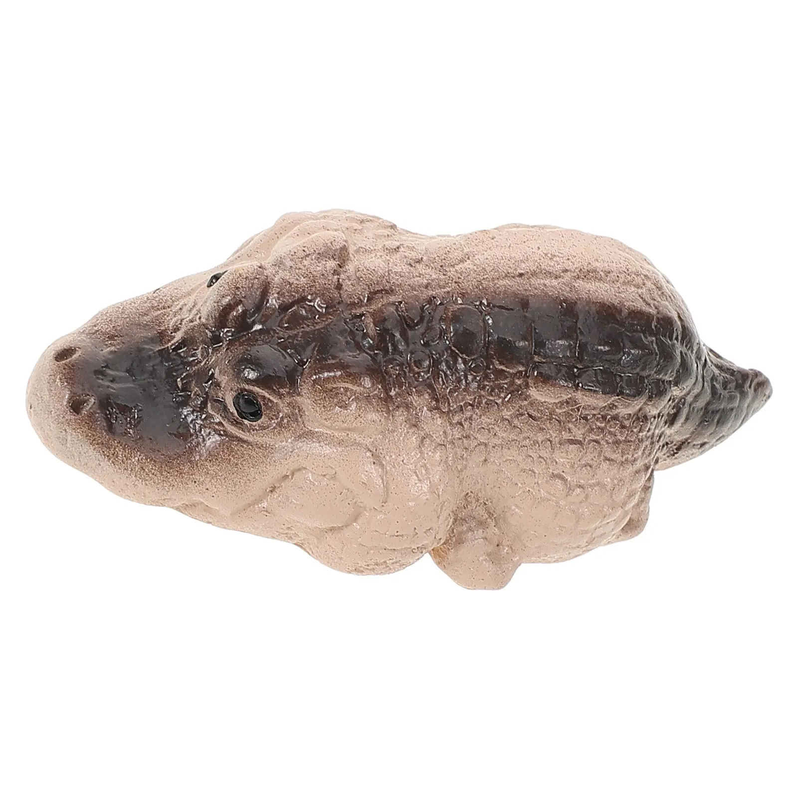 

Mini Crocodile Tea Pet Durable Resin Sculpture Unique Design Interior Exterior Decor Tea Pet Mini Statue Figurine