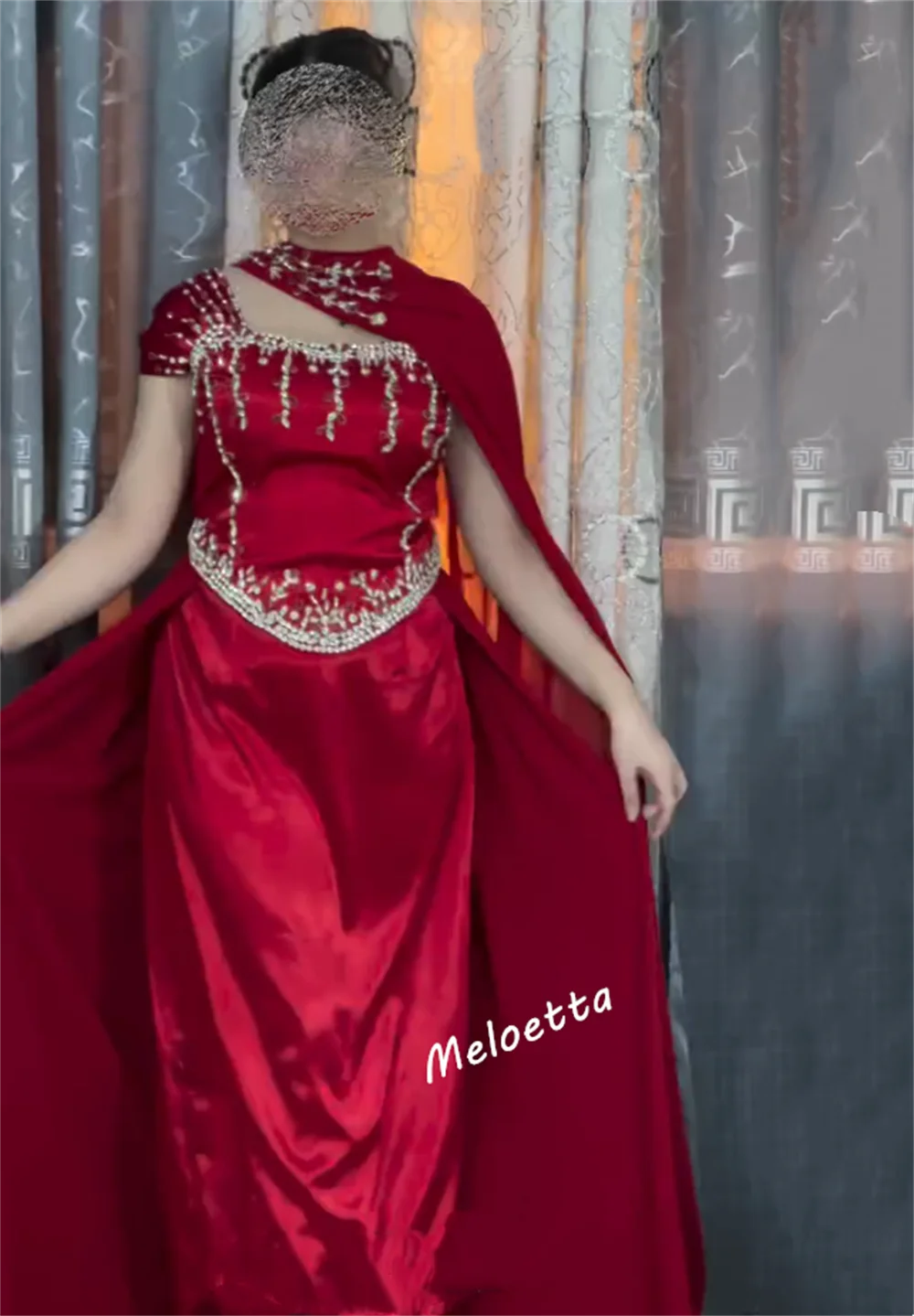 カスタマイズされた絶妙なプロムガウンロングショールサウジアラビアフォーマルイブニングドレスオーダーメイドの機会プロムウェディングパーティーグリッター