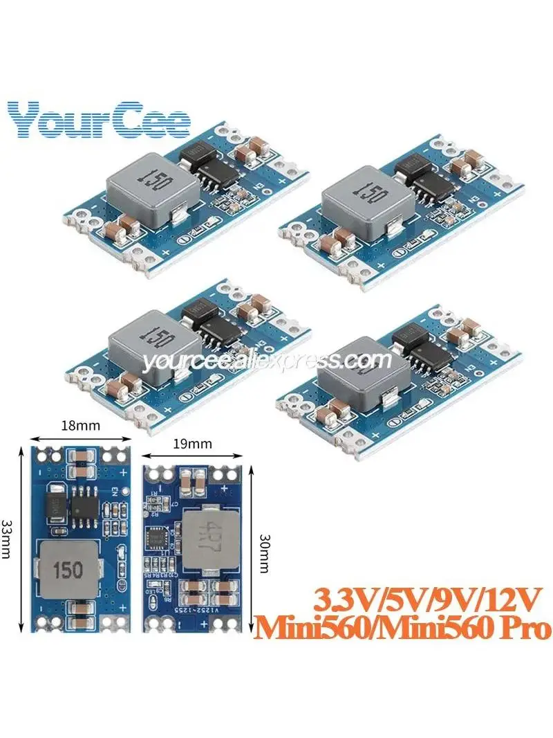 10 szt./1 szt. Mini560 Pro 5A DC-DC Moduł Stabilizowanego Zasilacza Obniżającego Napięcie (Buck) Mini 560 3.3V 5V 9V 12V Wyjście Mini360 — zdjęcie produktu 7