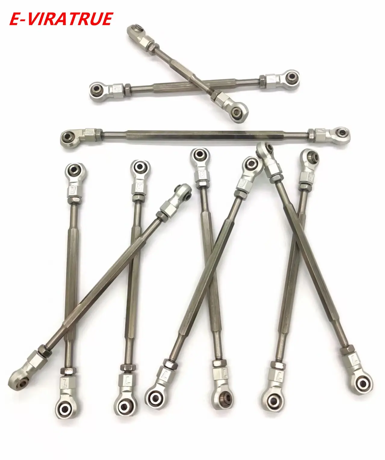 E-VIRATRUE 7075Alu Link Rods For Kyosho KC10 Toyota Land Cruiser 60 1/10