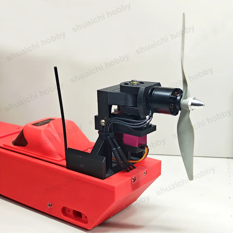 에어보트/습지/구조 보트 모델용 벡터 스티어링 모터 마운트 1개, PETG 서보 브래킷, 40x20mm 표준 서보와 호환