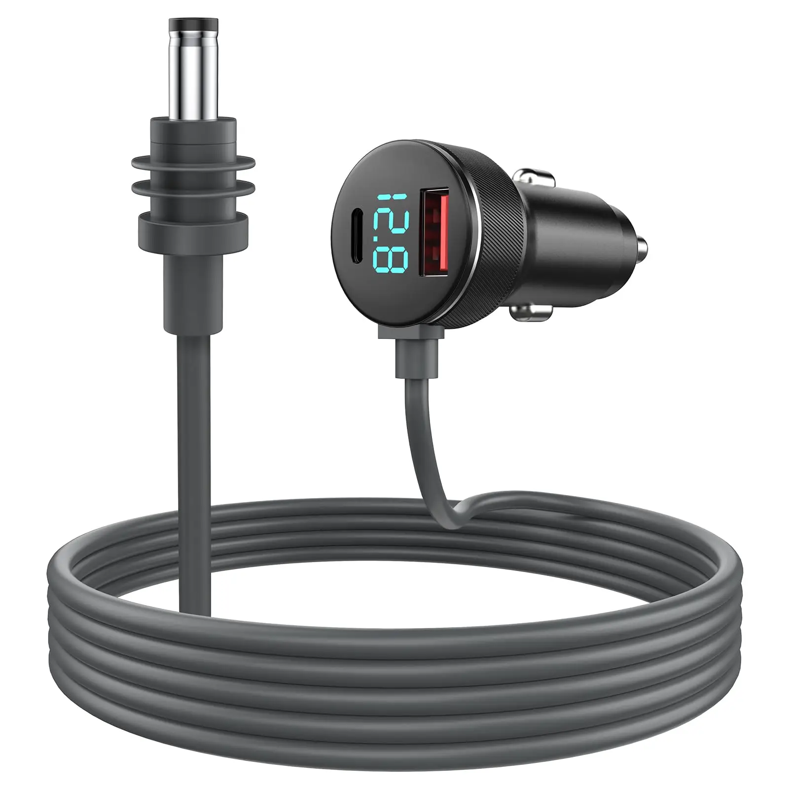 For Starlink Mini Digital Display Car Power Cable Power Cable 12V-24V Adapter to DC Power Cable Car Charger Power Cord 2/3/5M