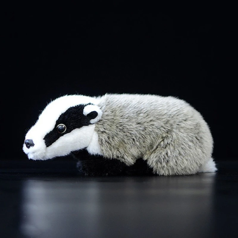 27cm Simulation Badger Plush Toys Cute Life Like Dogs Stuffed Animal Badger Dolls Kawaii Toys for Kids Birthday Christmas Gift