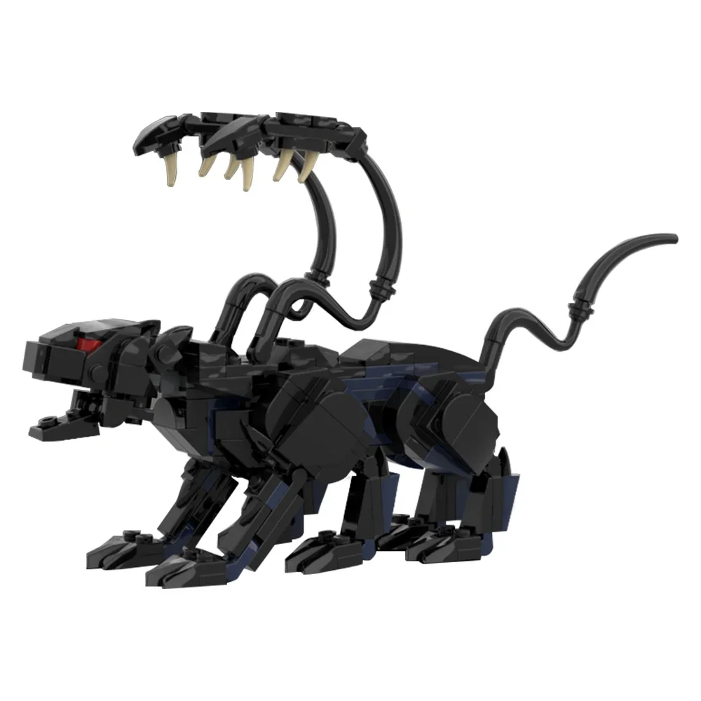 MOC Beast Black Monster Building Blocks Model Dungeons  Displacer Beast Character Bricks DIY Assembled Toy for Children Gift