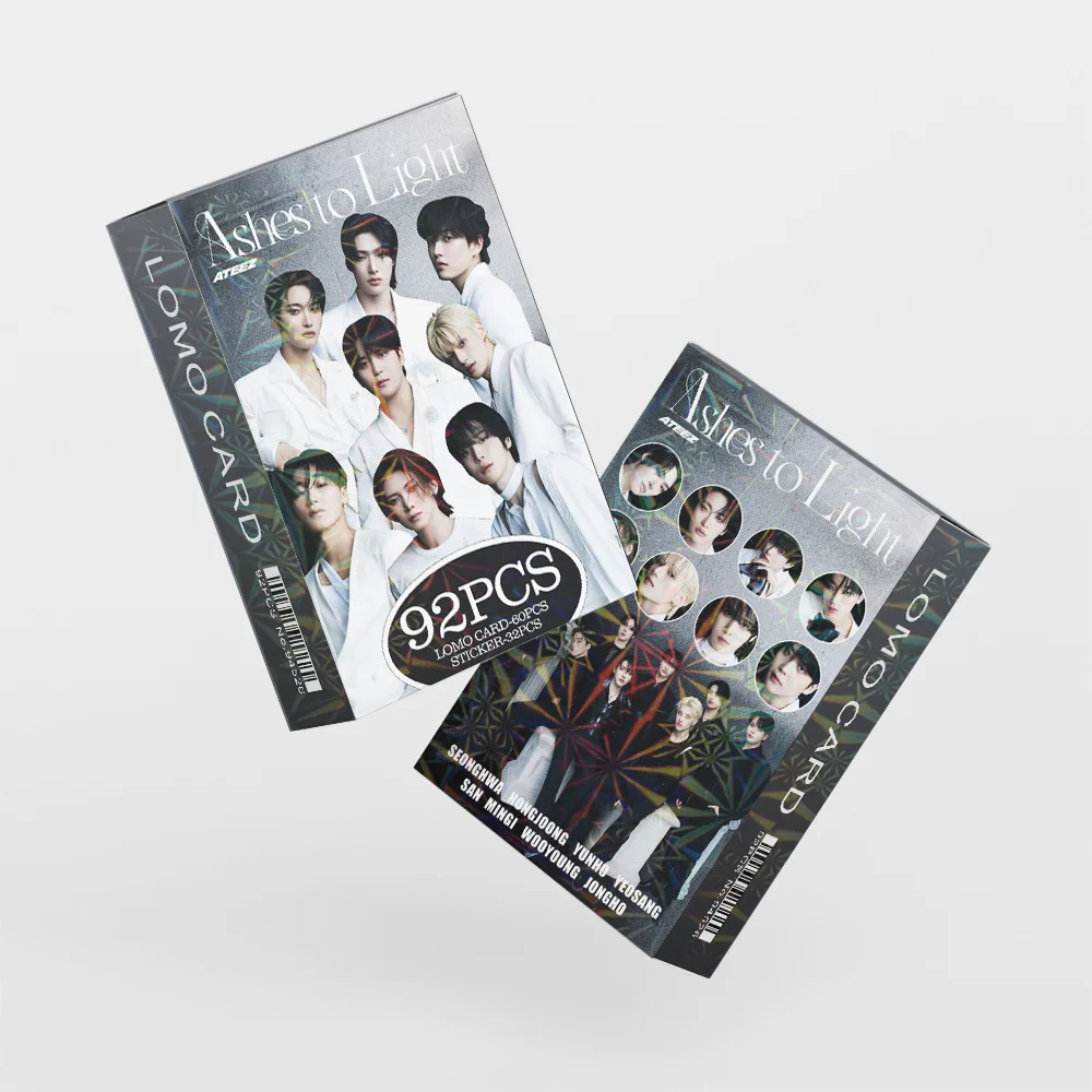 92 بطاقة صغيرة من مجموعة K-Pop Boy Group ألبوم جديد "رماد إلى الضوء" بطاقات صور البضائع والملصقات وبطاقات LOMO للمروحة #6