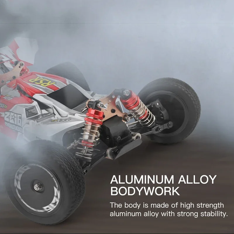 WLtoys 144001 60KM/H RC카 전문가용 1/14 전동 4x4 오프로드 무선 조종 자동차 드리프트 고속 레이싱카 장난감 어린이 선물