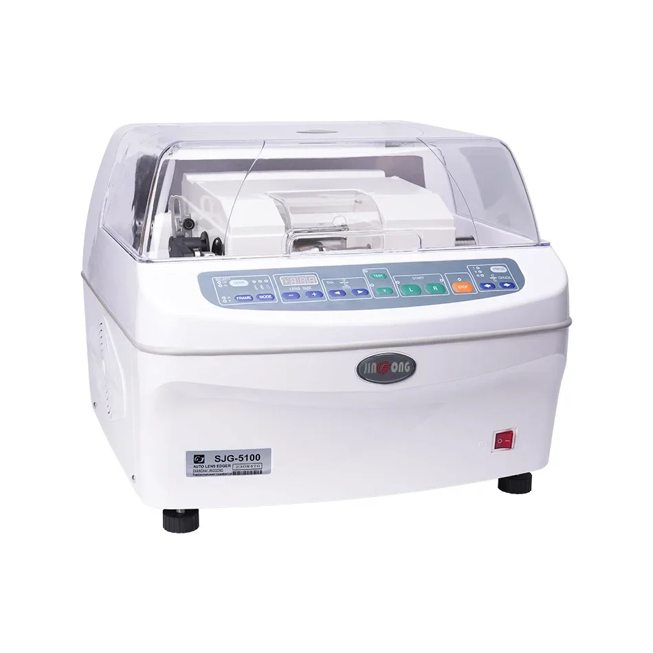 

SJG-5100 Auto Lens Edger Grinder Cutter Glass Polishing Machine Beveling for CR and Glasses Optical Shop Optometry Instrument