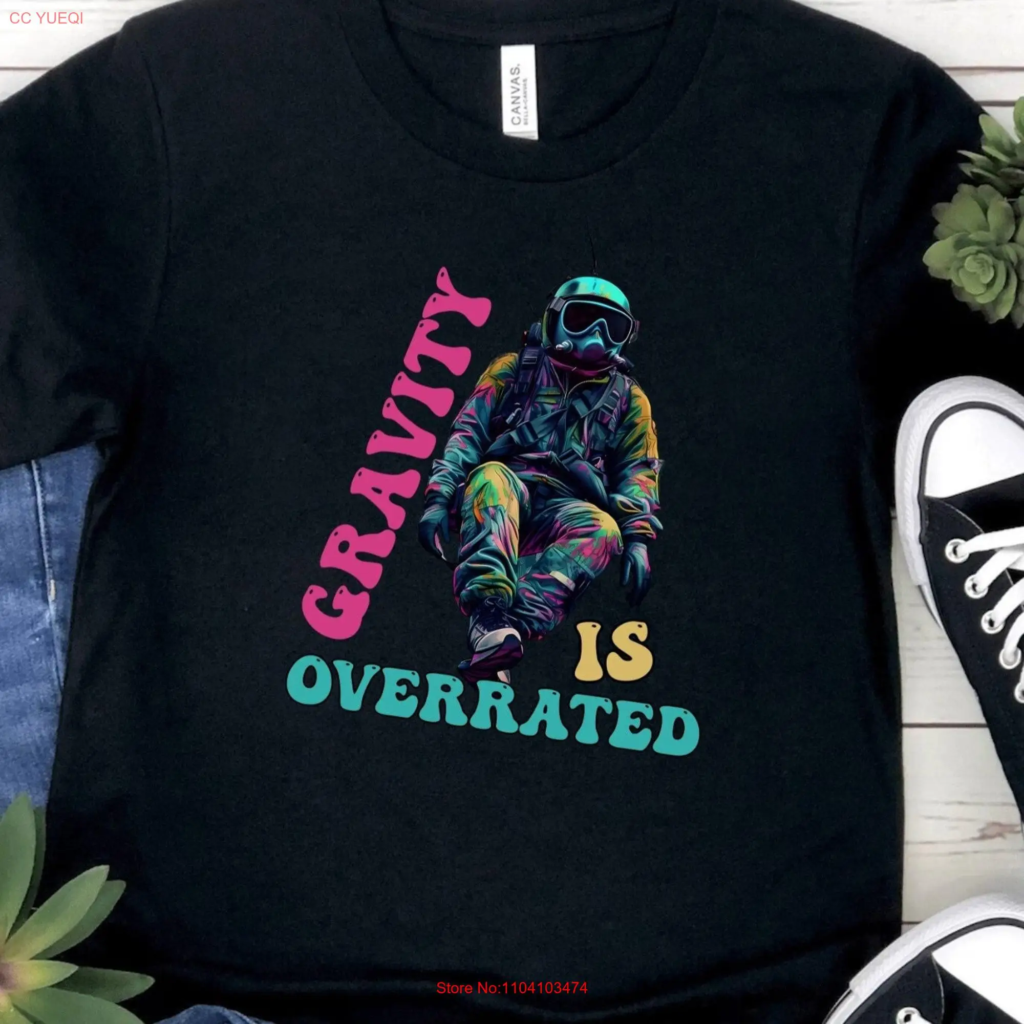 Skydiving T Shirt Parachuting Skydive Sport Enthusiasts Lover Funny Skydiver long or short sleeves