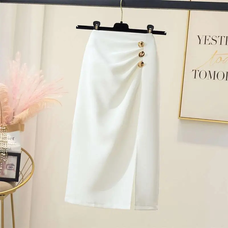 

Ele Плиссированная юбка средней длины с высокой талией, летняя модная модная юбка из полиэфирного волокна H-образной формы с крылом летучей мыши