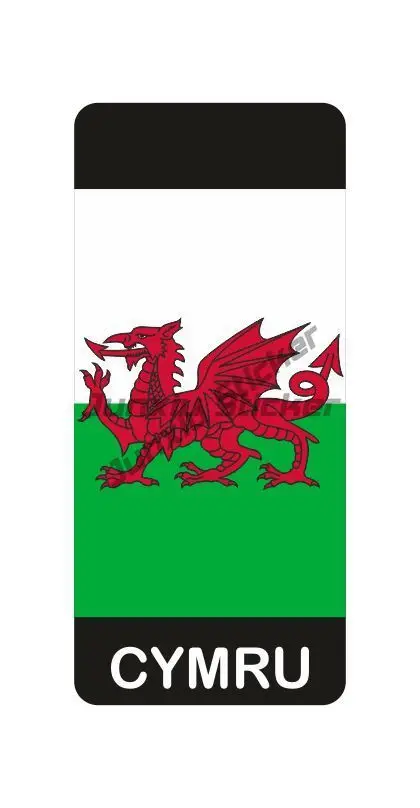 

CYMRU WALES MOTORBIKE REG Plate Vinyl Stickers