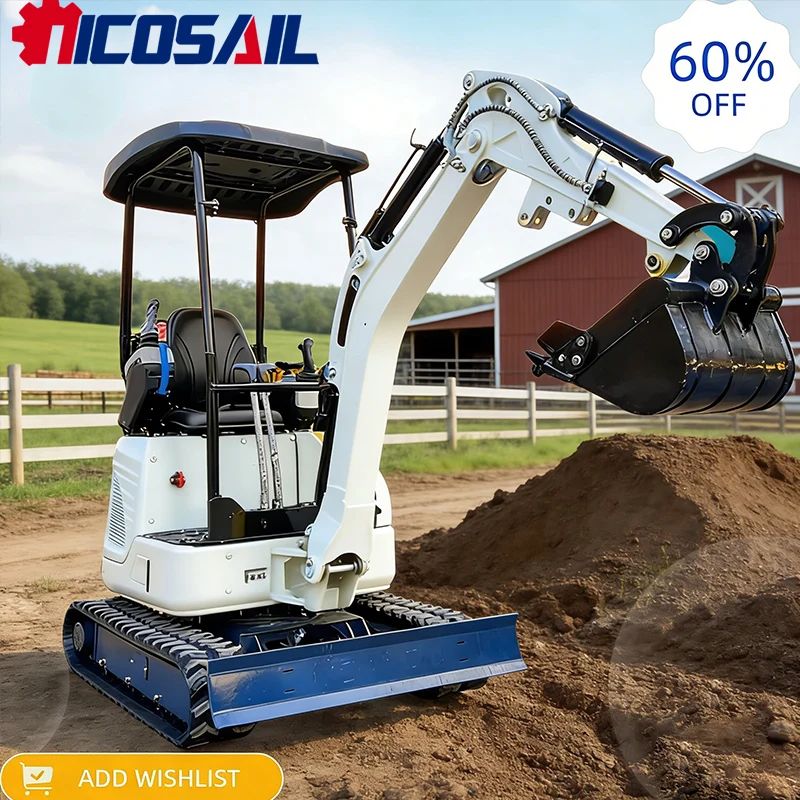 

Мини-экскаватор Nicosail 1.8T с гибкой сменной навеской для копания, дробления и погрузочно-разгрузочных работ