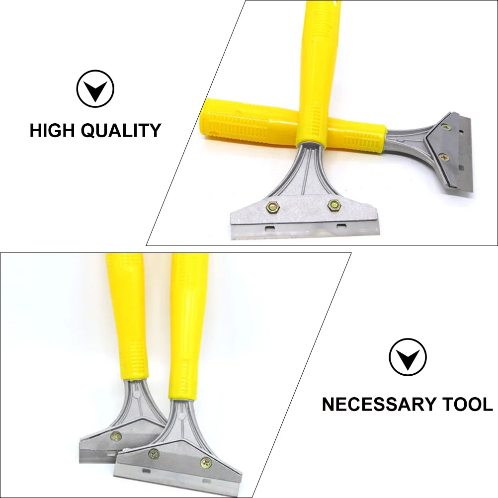 

4Pcs Cleaning Scrapers Aluminum Alloy Sturdy Blade Kitchen Floor Tool Tile Glue Paint Remover Glass Wallpaper Sticker Residue