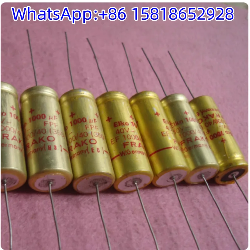 1pcs 40V 1000UF German FRANK West Germany red-letter FRAKO audiophile axial capacitor