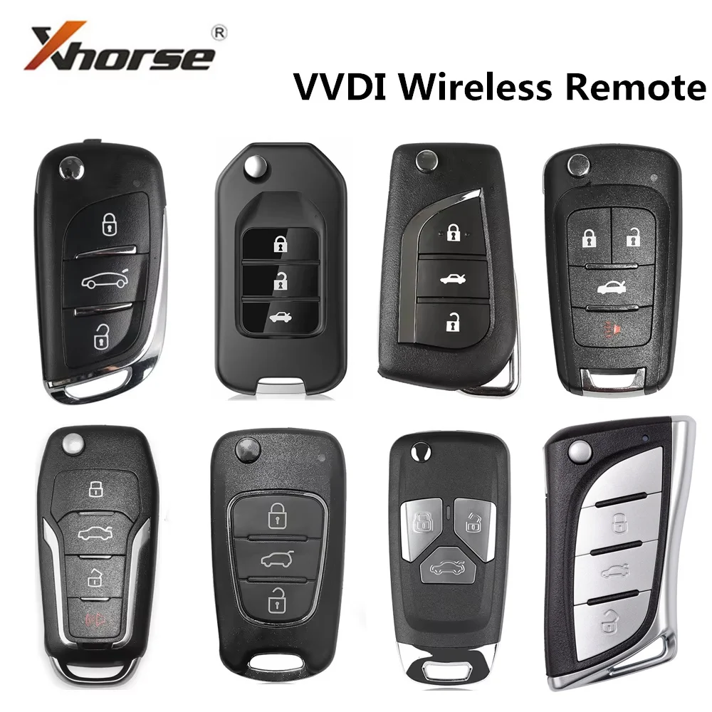 5 Pieces Xhorse VVDI XN Wireless Remote Key XNDS00EN/XNFO01EN/XNBU01EN/XNHY02EN/XNAU01EN/XNLEX0EN Work With VVDI Key Tool