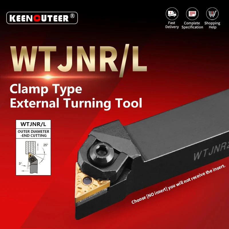 

WTJNR1616 WTJNR2020 WTJNR2525 WTJNR3232 External Turning Tool WTJNR WTJNL Lathe Bar Turning Holder CNC Cutting Tool Cutter Bar