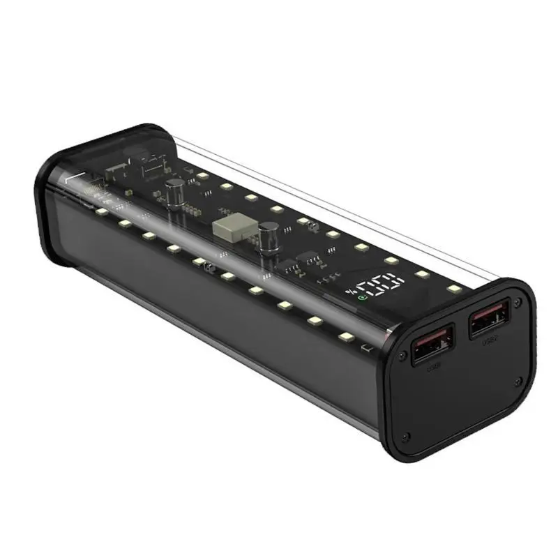 

652F 4x21700 Органайзеры для батарей Блоки питания Блок быстрой зарядки Держатель для батарей Съемный внешний корпус Без батарей