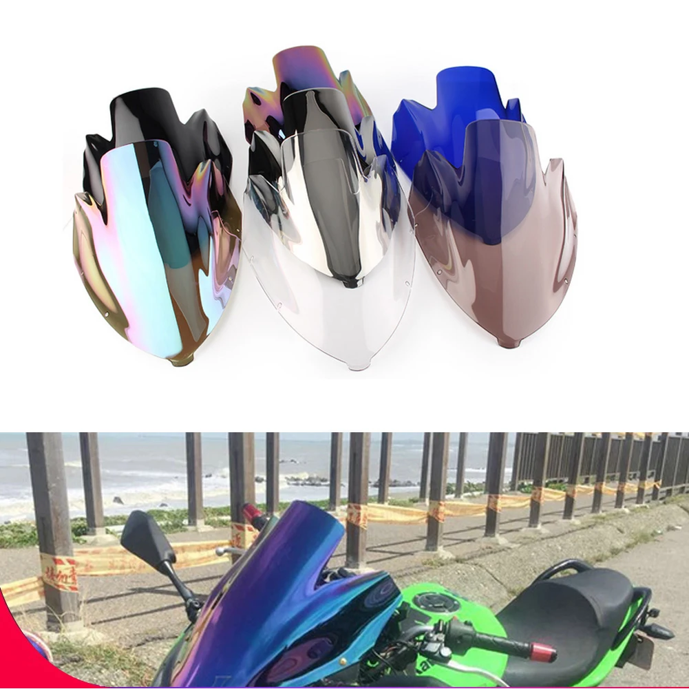 Motorcycle Windscreen Covers Screen Motorbikes Deflector Windshield For Kawasaki ER6 F ER6F Ninja 650 R 650R 2006 2007 2008