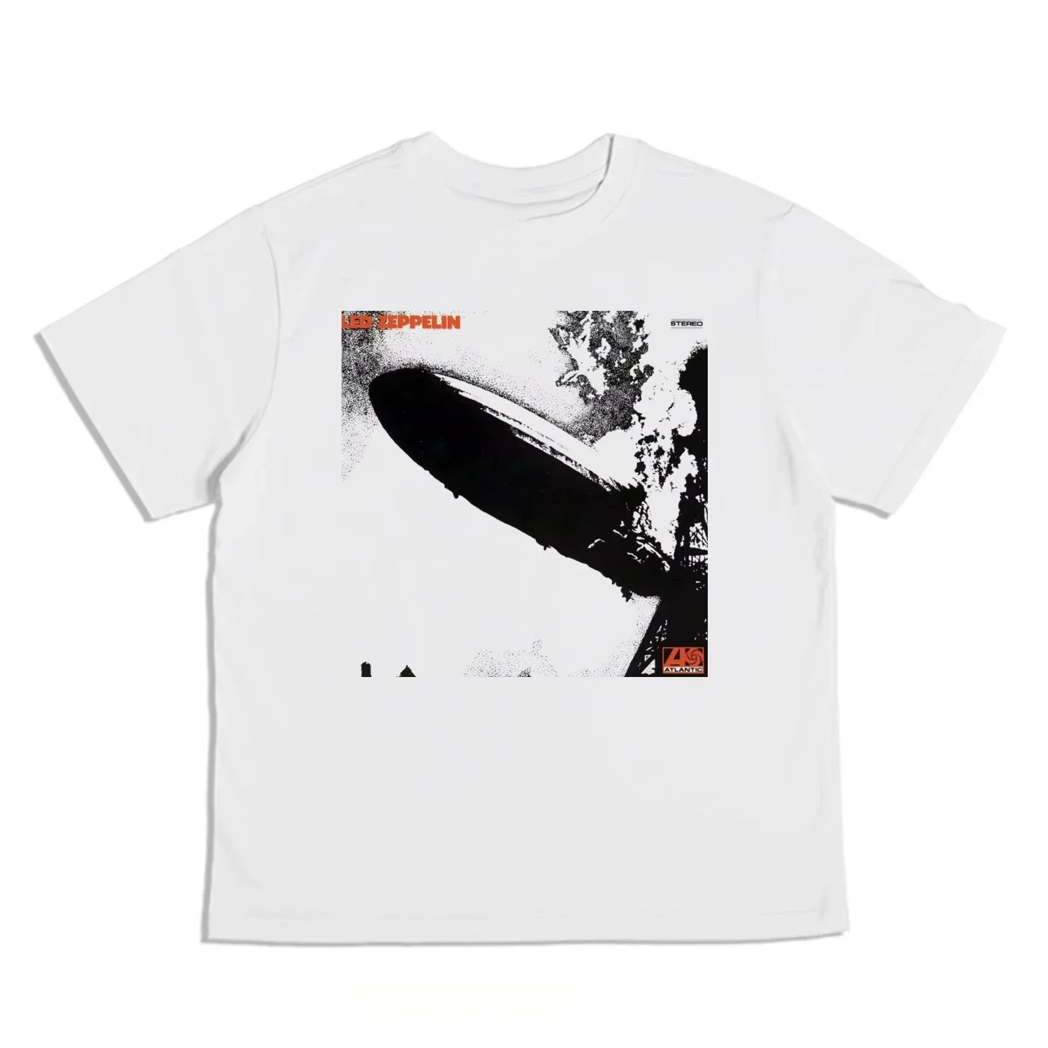 2026 Led Zeppelin Swan Song Icarus Four Symbols White Band Graphic T-Shirt Cotton Men Women Streetwear Te