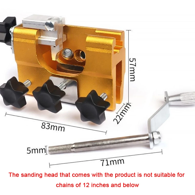 Portable Chain Saw Sharpener Manual Chainsaw Sharpening Jig Grinding Abrasive Tool Machinery Chain Saw Drill Sharpen Tools