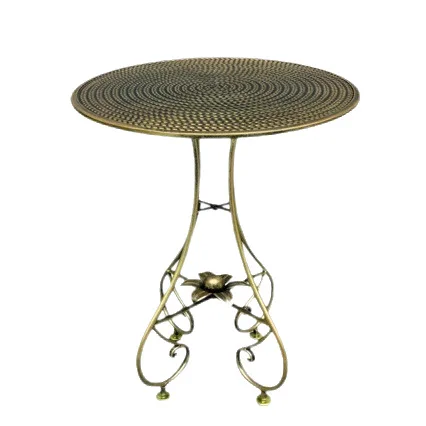 sofa side table/corner table living room balcony small round table European style fan coffee table household