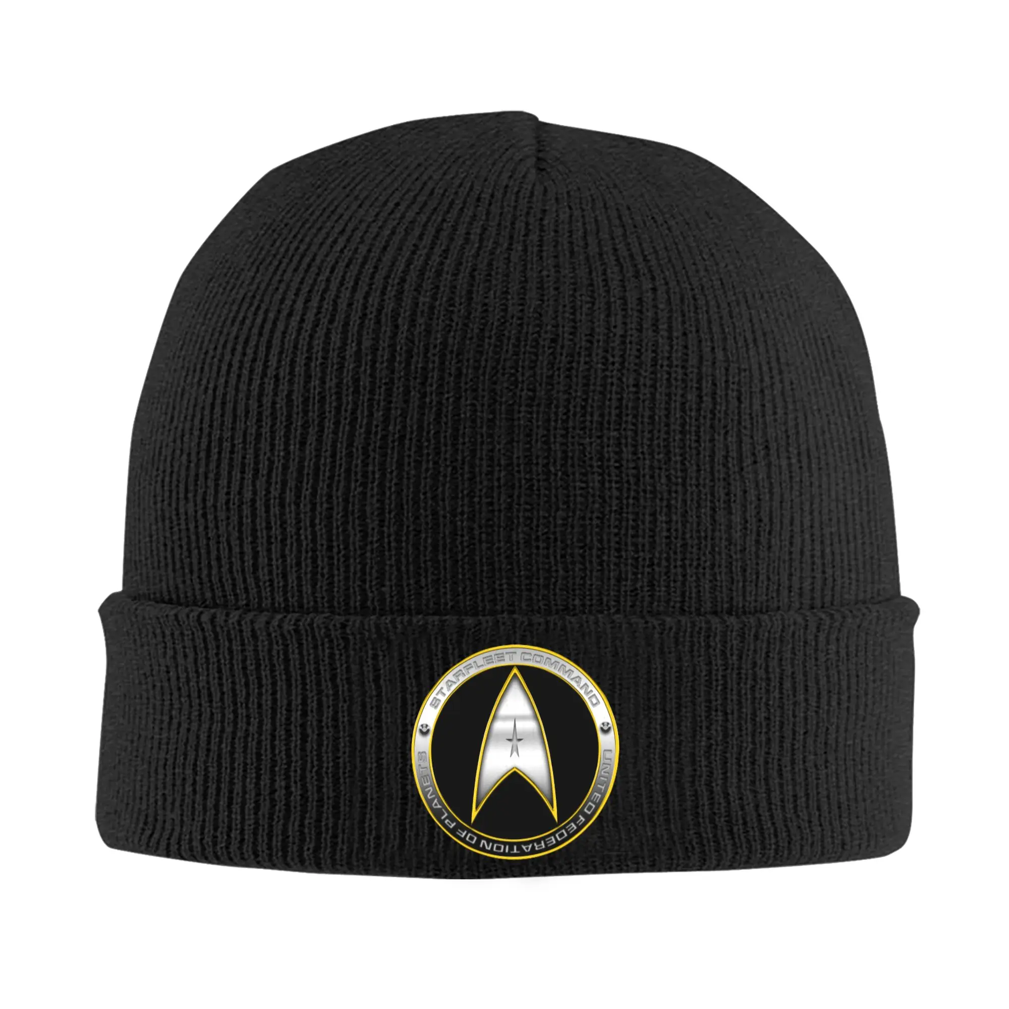 Custom Star Film T-Treked Beanie Cap Unisex Winter Warm Bonnet Femme Knitted Hat Science Fiction TV Series Skullies Beanies Hat