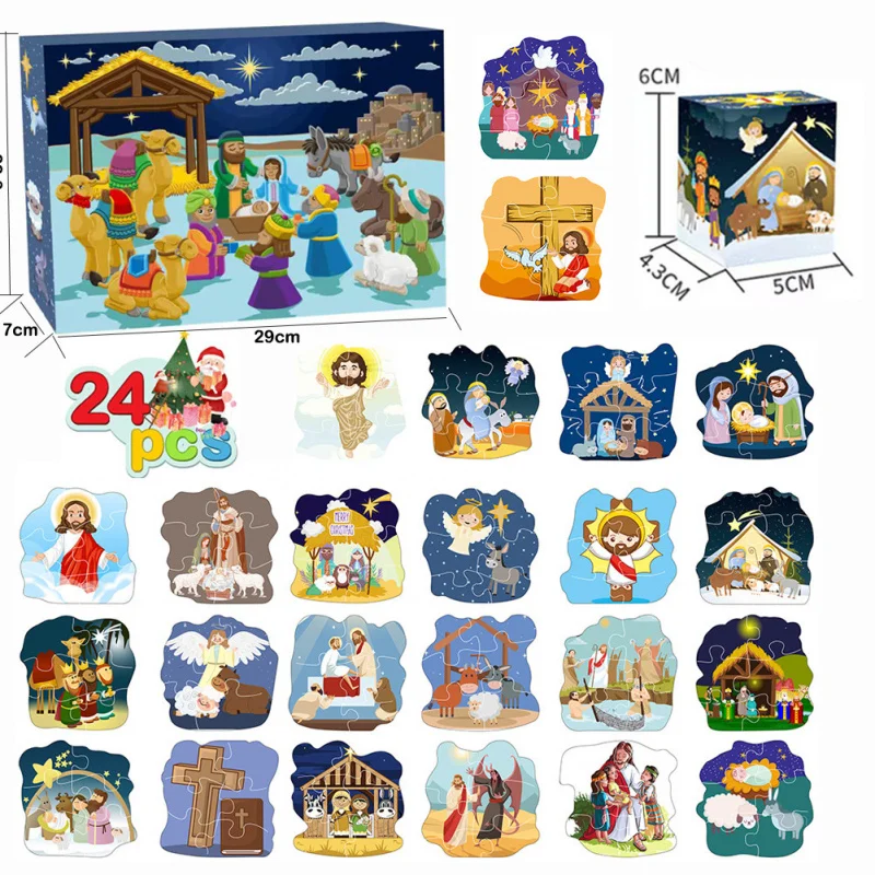 Christmas Blind Box Countdown Calendar Puzzle Christmas Arrival Calendar Gift Giving Christmas Gifts