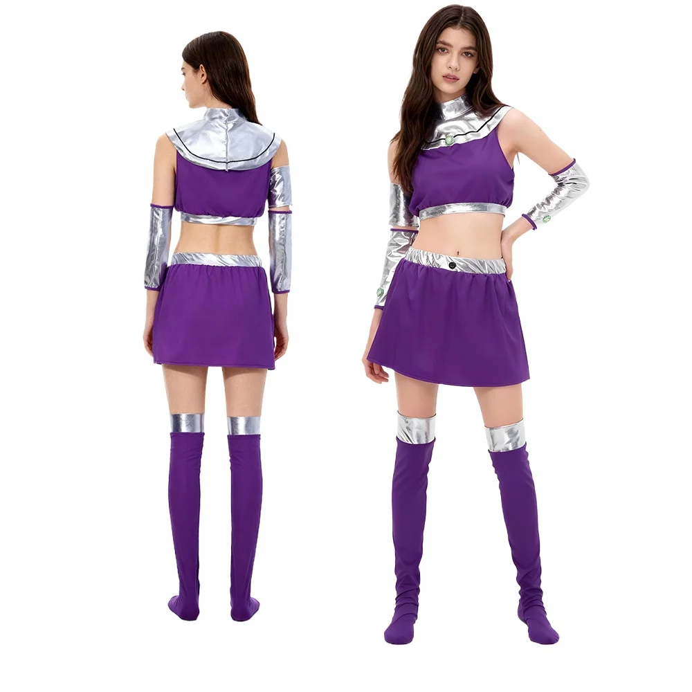 

Starfire Costume Cosplay Halloween Carnival Party Outfits