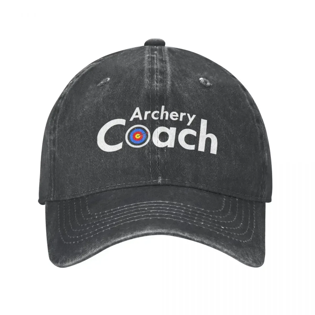 New Vintage Archery Bow And Arrow Hunter Hunting Baseball Cap for Men Women Distressed Denim Headwear Adjustable