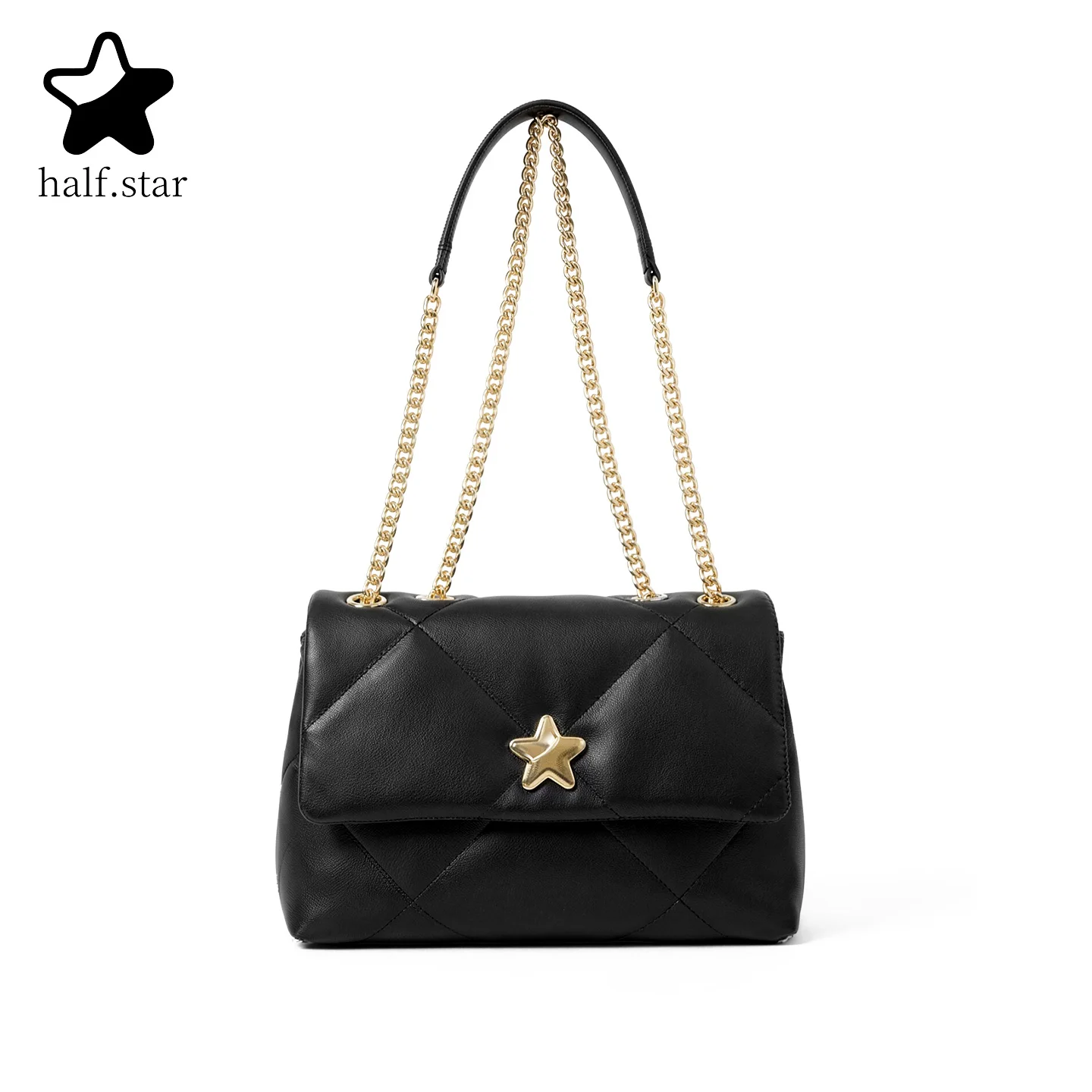 

HALF.STAR Women's Shoulder Crossbody Bag Genuine Leather Fashion Tote Bag100% Cowhide Luxury Large Capacity Ladies Handbag