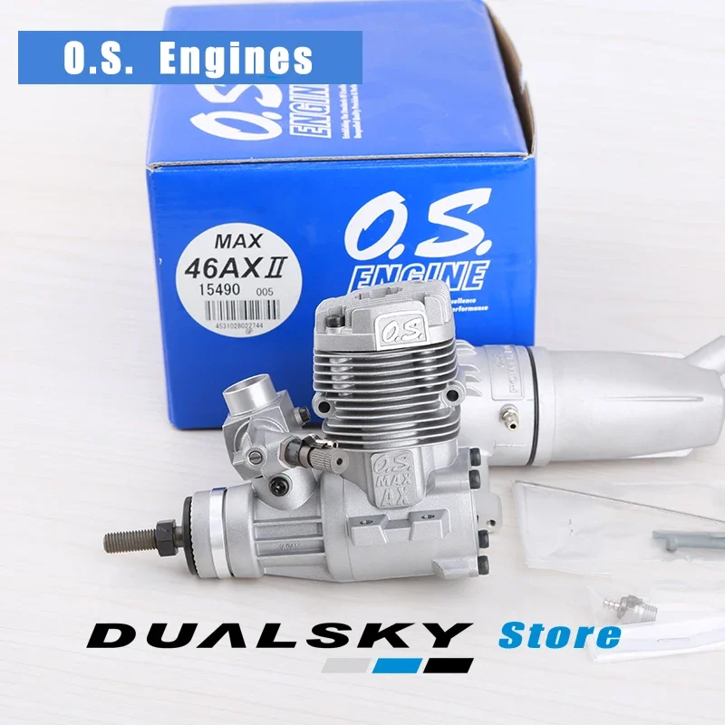 محركات OS 46AXII ABL.46 محرك توهج الطائرة مع كاتم الصوت 46AX OSMG0548 - محرك نموذج عالي الأداء