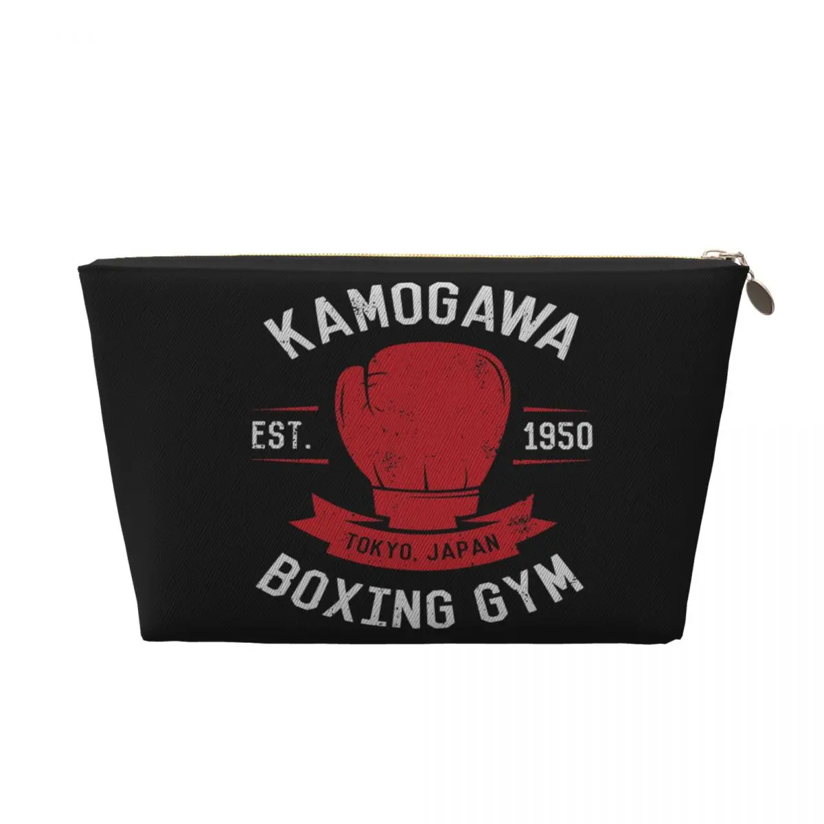 Custom Kamogawa Boxing Gym Makeup Bag for Women Travel Cosmetic Organizer Cute Hajime No Ippo KBG Storage Toiletry Bags