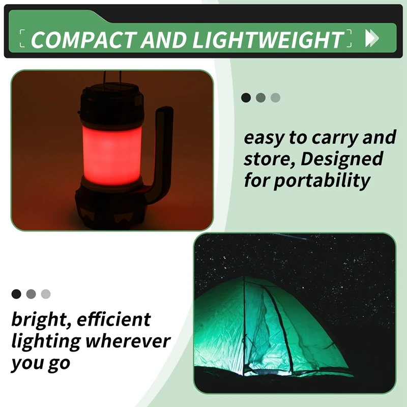 Y51A-LED lanterne Camping lampe de poche Rechargeable étanche projecteur extérieur d'urgence multi-fonction projecteur