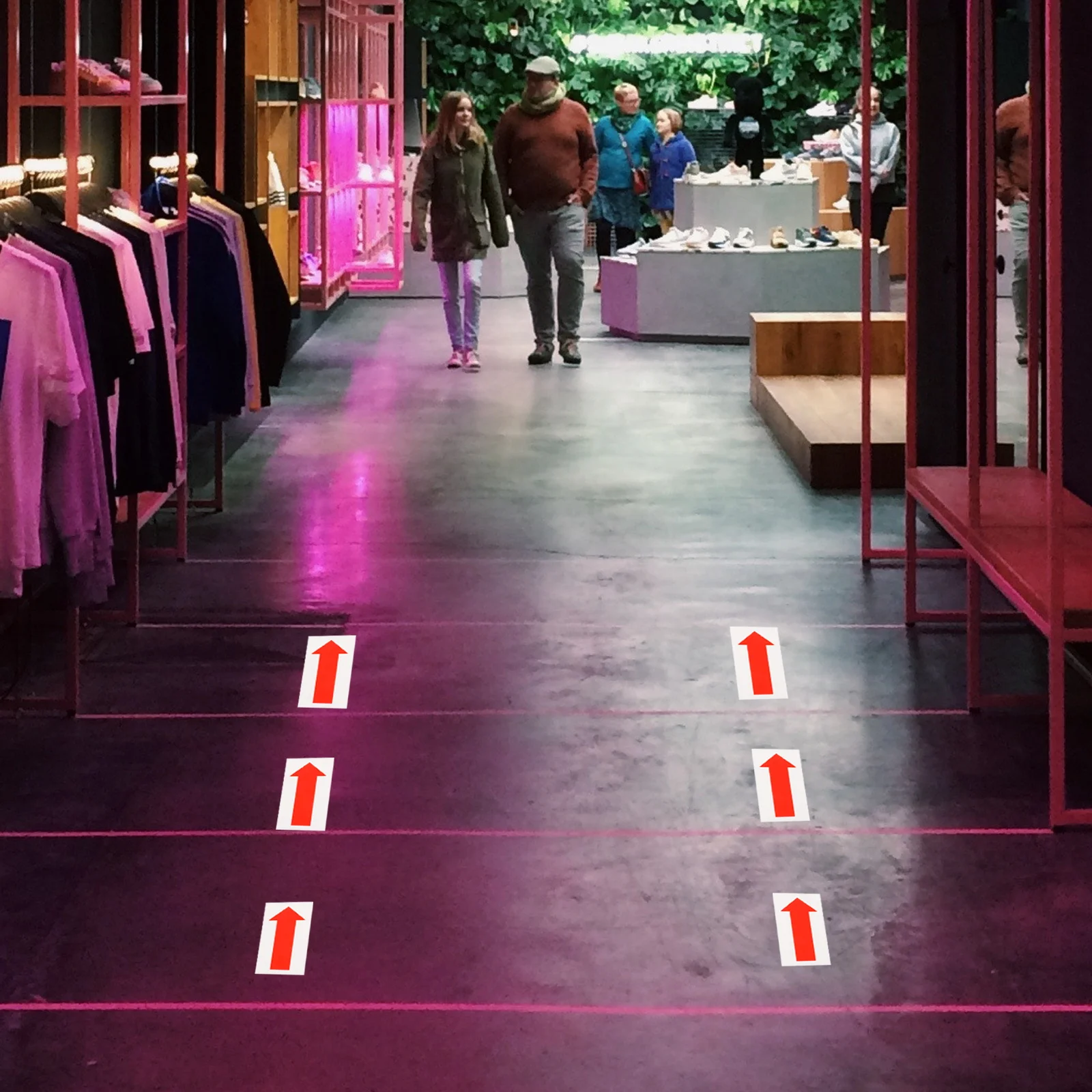 10 Pcs Direction Arrow Sticker Equipment Decal Warning Stickers Indicator Indicating The Pet