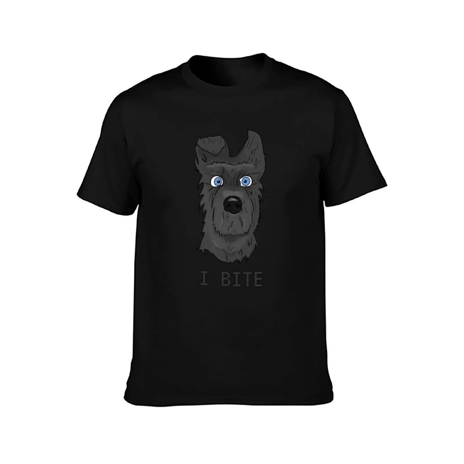 Chief - Isle of Dogs “I Bite” T-Shirt Big Size Loose Fit Tee Shirt T-Shirt