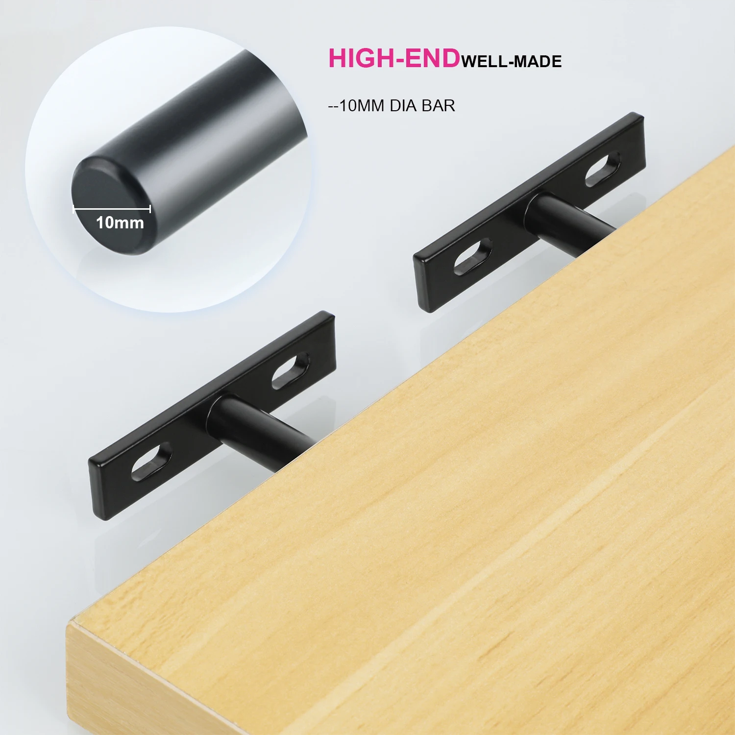 4pcs Floating Shelf Bracket Hidden Bracket Wall Mounted Bracket Invisible Nail Fixed Bracket Partition Hidden Shelf Bracket