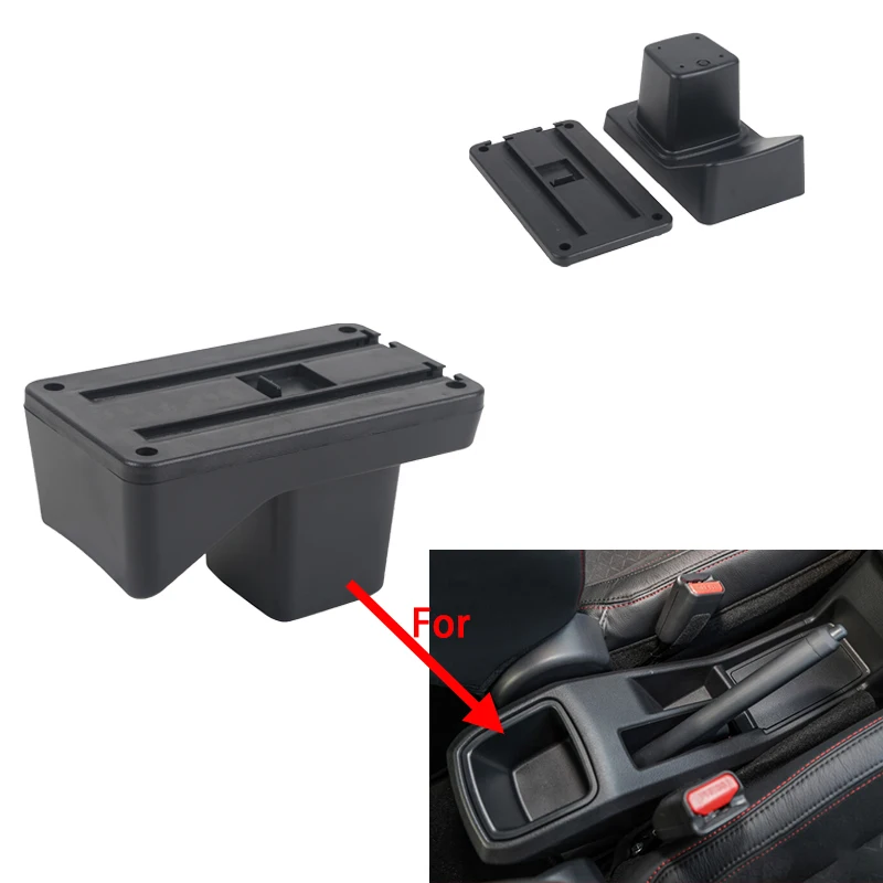 For Perodua Axia Armrest Box For Perodua Axia 2023 2024 Center Console Storage Box Organizer with Cup Holder and USB