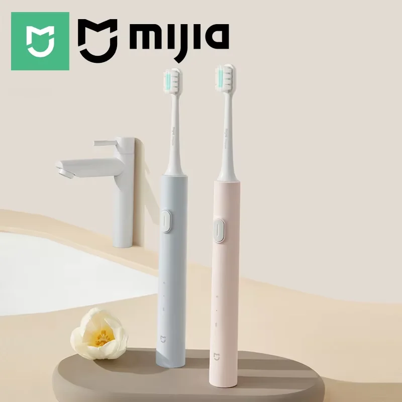 Cepillo de dientes eléctrico Mijia T200, cepillo de dientes sónico con batería de larga duración, resistente al agua IPX7, vibración de alta frecuencia, motor magnético