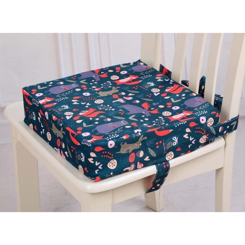 J15U Portable Kids Baby High Chair Pad Travel Dining Room Adjustable Detachable Washable Thicken Sponge for Seat Cush