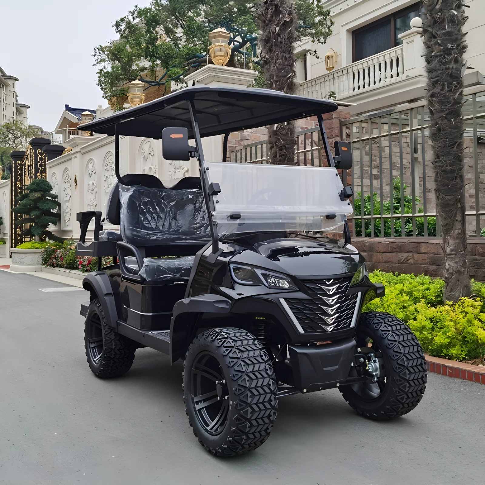 High-Performance Electric Four-Wheel Vehicle 48V60V72V Lithium Battery Electric Golf Cart with All-Terrain off-Road Vehicle Cust