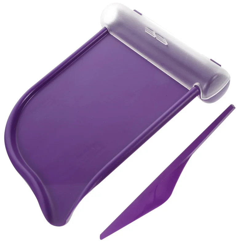 NEW Plastic Durable Pill Counting Tray Pill Dispenser Pill Counter with Spatula (Purple)